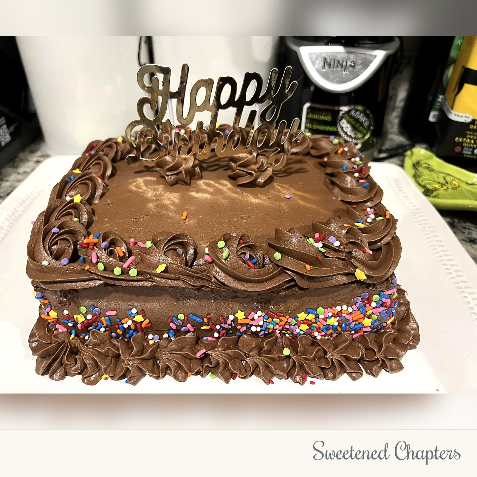 Chocolate_2tier_9_12_Birthday by Sweetened Chapters