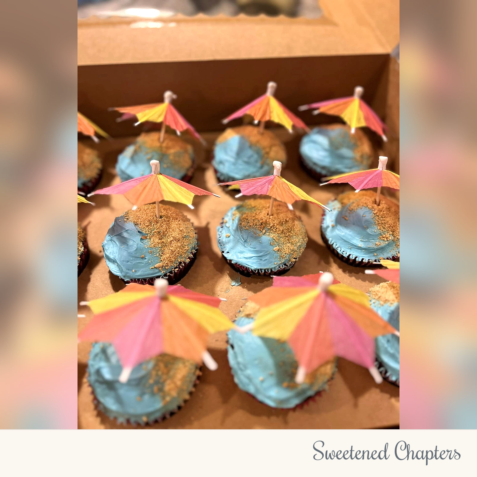 BeachTheme_Cupcakes by Sweetened Chapters