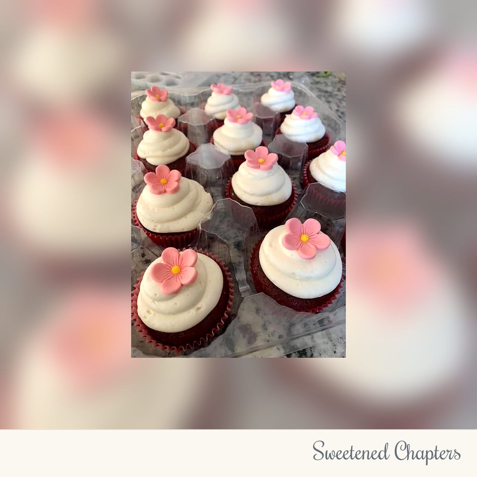 Floral_cupcakes by Sweetened Chapters