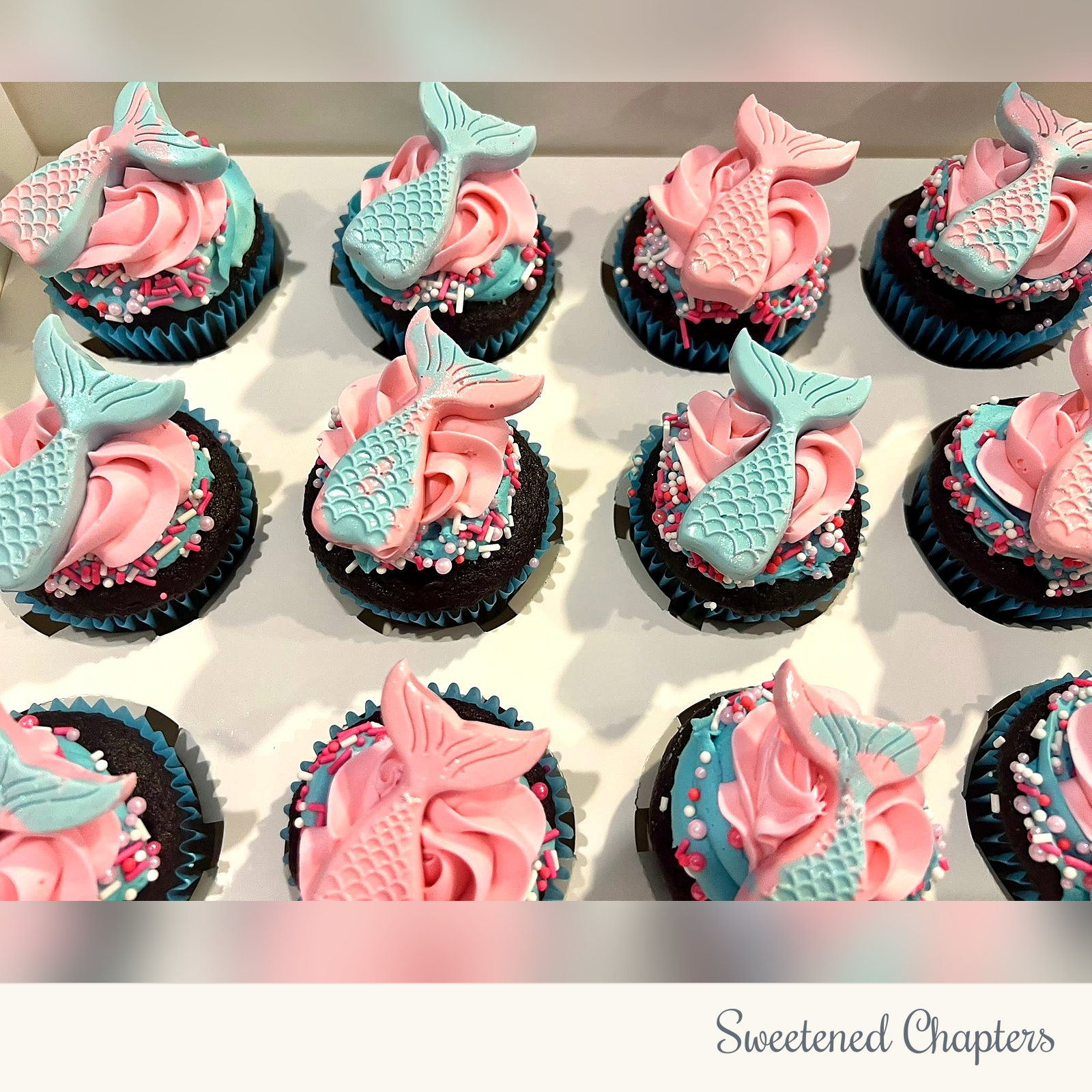 MermaidTheme_Cupcakes by Sweetened Chapters