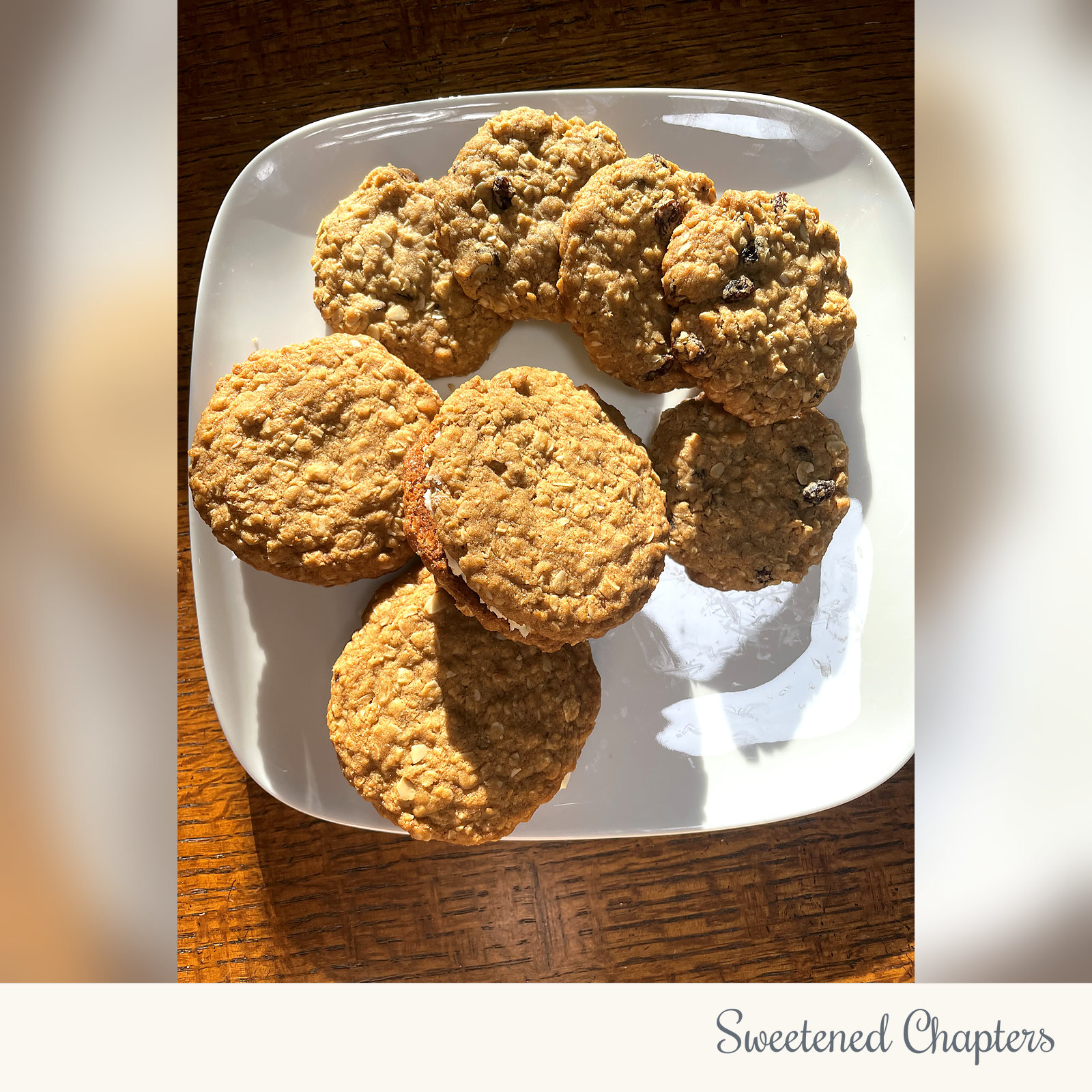 Oatmean_Raisn_Creme_cookies by Sweetened Chapters