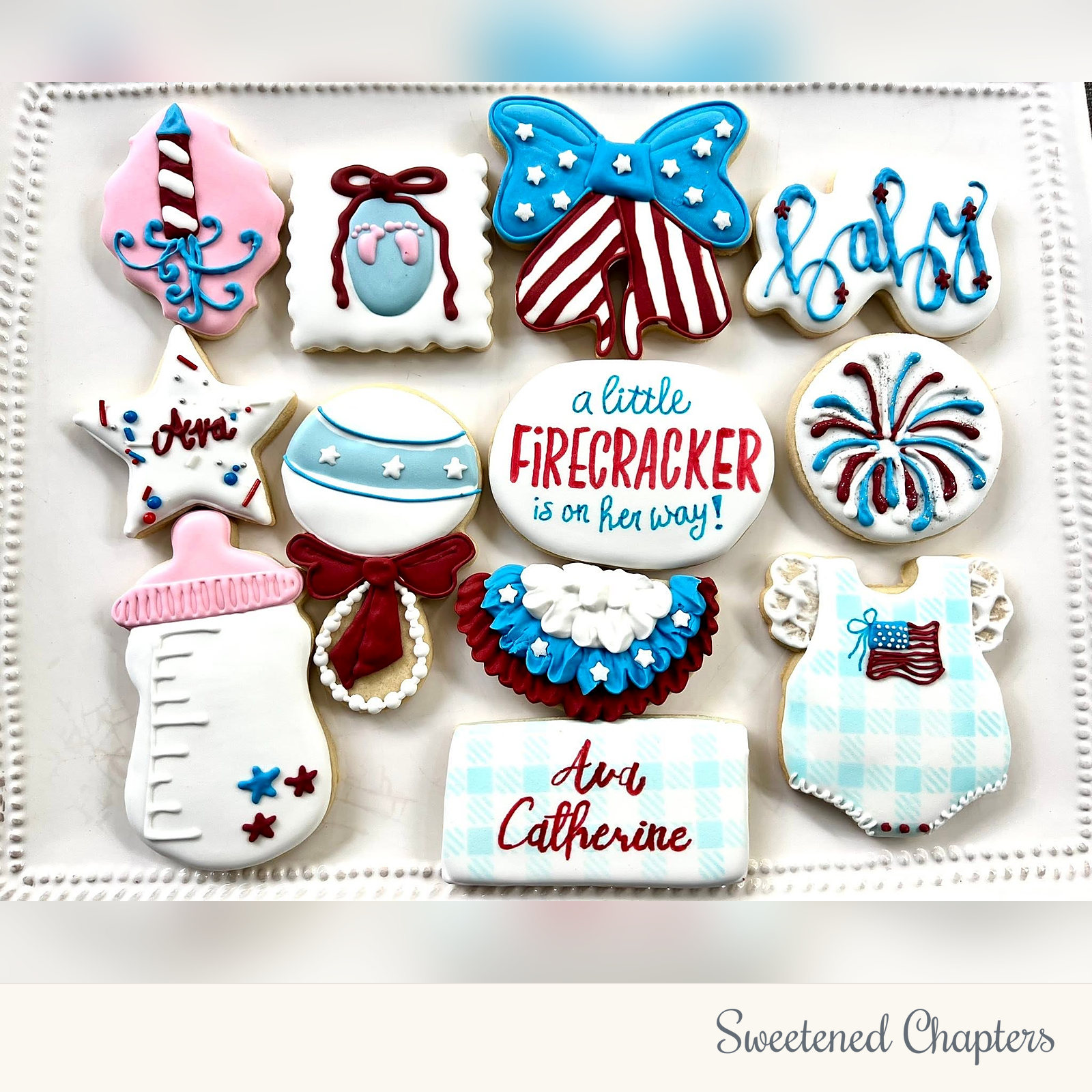 Custom Sugar Cookies made by Sweetened Chapters